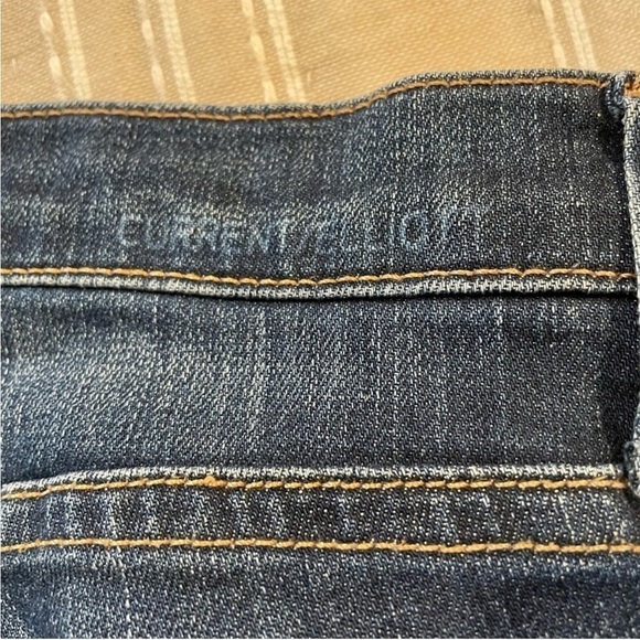 Current Elliott The Slim Bootcut Townie Raw Hem Mid Rise Jeans 23 - Picture 5 of 11
